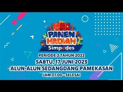 LIVE PANEN HADIAH SIMPEDES BRI CABANG PAMEKASAN 2023 YouTube