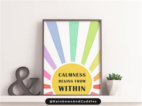 6 Calm Corner Printables, Calming Corner Sign, Safe Space, Wheel of ...