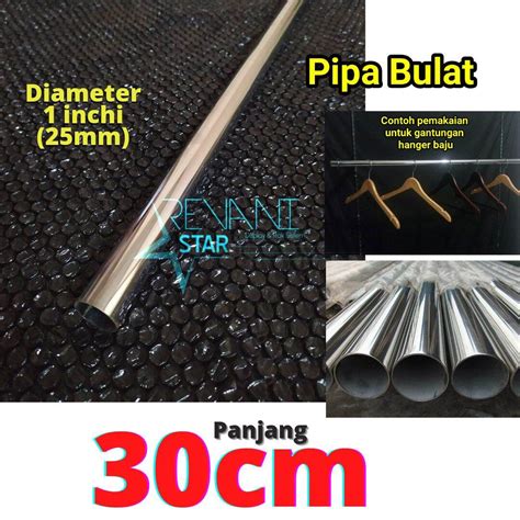 Jual Cm Pipa Bulat Inchi Diameter Mm Pipa Bulat Gantungan Baju