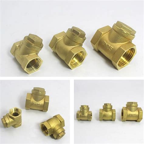 Heavy Duty 1 Inch Dn25 Brass Check Valve For Water Meter Threaded