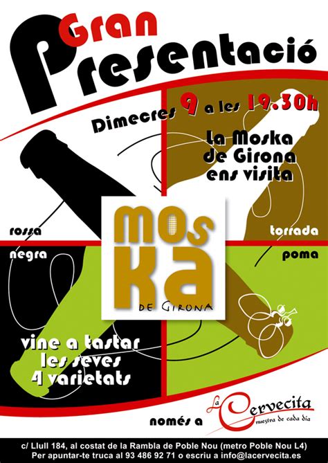 Cerveza Artesanal En Catalunya Presentaci N Moska De Girona A La Cervecita