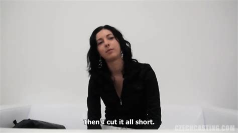 Nice Brunette Plays With Cock At The Casting