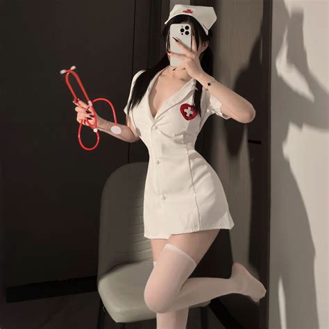 Jual Airnyna Sexy Lingerie Cosplay Nurse Costume Suster Perawat Baju Tidur Sexy Wanita