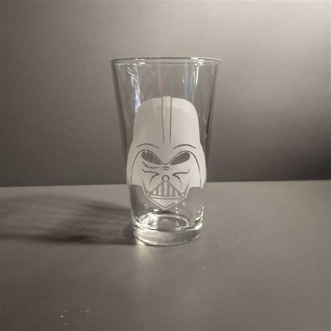 16oz Star Wars Etched Pint Glass Etsy