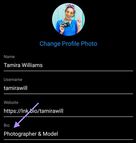 Edit Your Instagram Profile