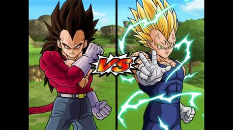 Ssj4 Vegeta Vs Majin Vegeta Dbz Budokai Tenkaichi 3 Youtube