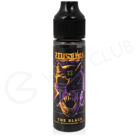 The Black 50ml Shortfill E Liquid By Zeus Juice