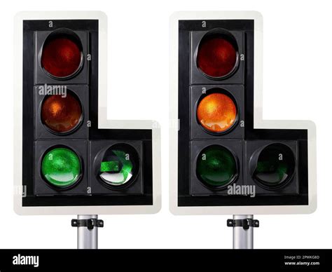 Traffic Light Isolated On White Background Stock Photo Alamy