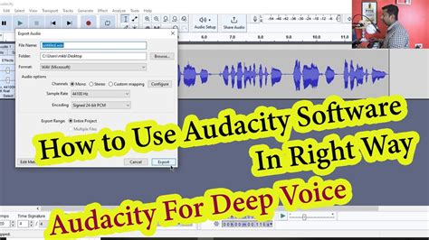 How To Use Audacity Software Audacity For Deep Voice How To Make Deep Voice Deep Voice