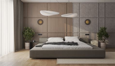 minimalist bedroom on Behance