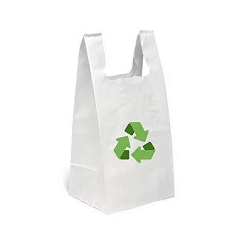 Plain Pure White W Cut 100 Compostable Carry Bags At Rs 310kg In Samalkha