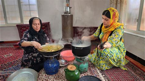 Cooking Traditional Afghan Food In The Village Iran Village Life