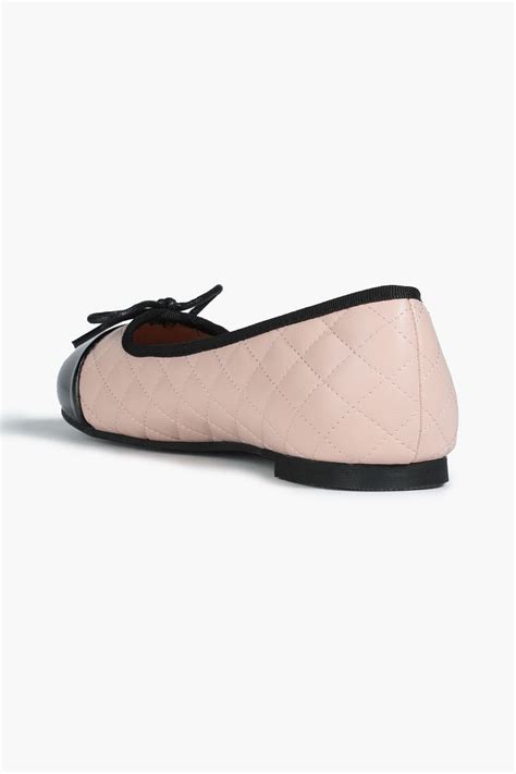 French Sole Amelie Quilted Two Tone Leather Ballet Flats The Outnet