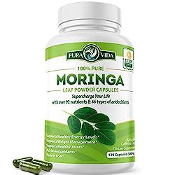 Amazon Pura Vida Moringa Capsules Single Origin Moringa Powder