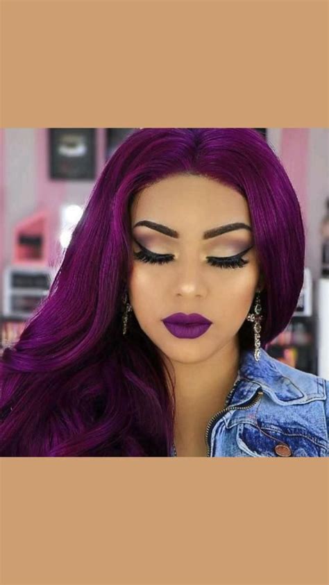 Pin by Mirela on 𝐇𝐚𝐢𝐫 Hair color purple Hair inspiration color