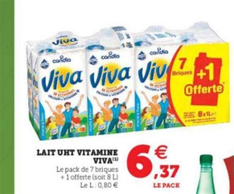 Promo Lait Uht Vitamin Viva Chez Super U Icatalogue Fr