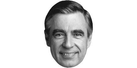 Fred Rogers Bw Big Head Celebrity Cutouts