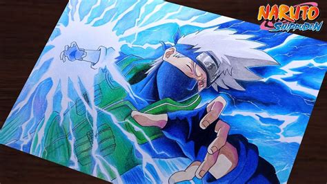 How To Draw Hatake Kakashi With Chidori Step By Step Tutorial For