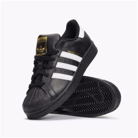 Tenis Adidas Superstar Classic Negro Oro 154000 En Mercado Libre