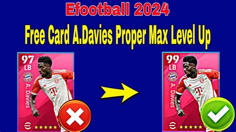 How To Train 99 Rated A Davies In Efootball 2024 A Davies Max Level