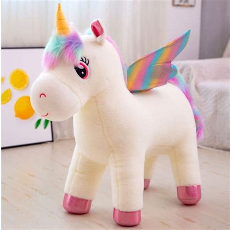 Peluche Licorne 30 CM Doudou Pégase Plush Boutiques