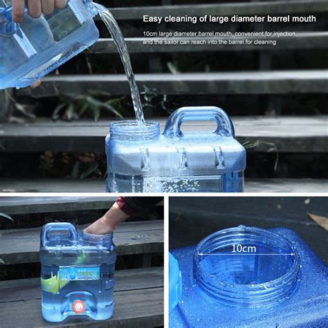 Poche eau Seau d eau Portable pour la conduite capacité de 15 12l