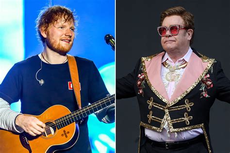 Elton John Calls Ed Sheeran A 'Big Mouth' For Revealing His Secret Project