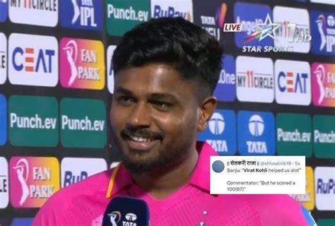 Fact Check Virat Kohli Helped Us Sanju Samson After Rr Beat Rcb In