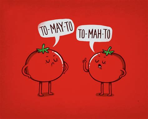 Tomato Argument Funny Vegetables Funny Illustration Cute Jokes