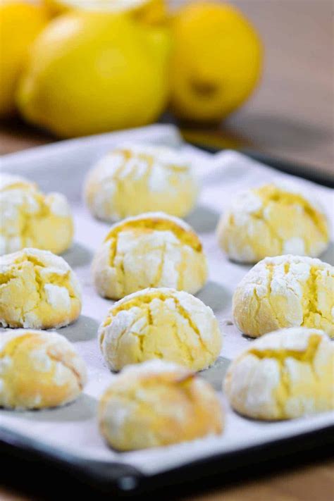 Zitronen Pl Tzchen Italienische Zitronen Amaretti Kekse Rezept In