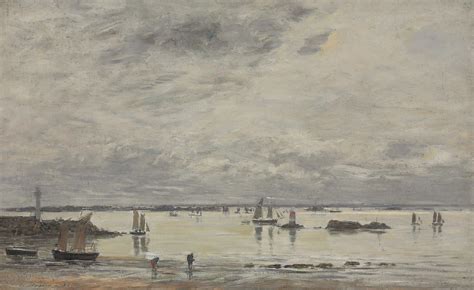 Eugene Boudin 1824 1898 Portrieux le port marée basse Christie s