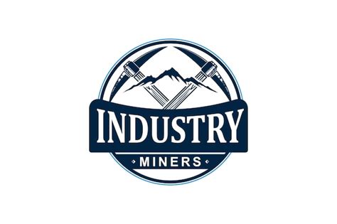 Premium Vector Manual Mining Logo Design Using A Pick Ax In Rocky