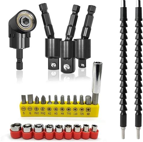 Maexus Flexible Drill Bit Extension Set With Screwdriver Bit Sets