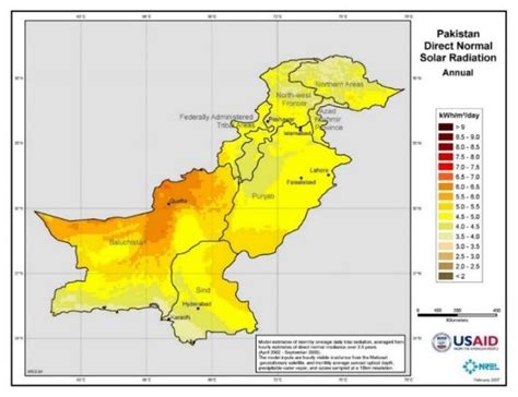 Solar Map Of Pakistan 46 Download Scientific Diagram