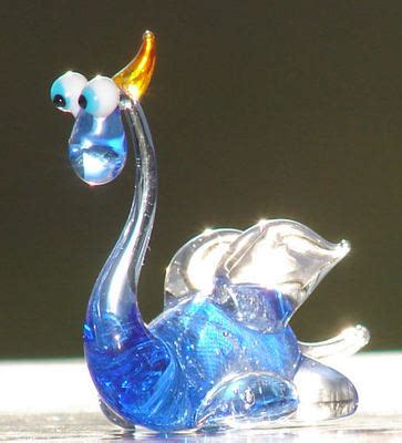 Nessie Loch Ness Monster Dinosaur Hand Made Blown Glass Art Figurine