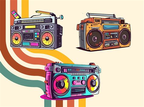 Retro S Clipart Colorful S Retro Boombox Cliparts Good For