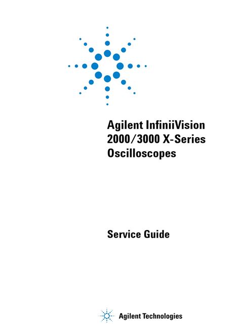 AGILENT TECHNOLOGIES 2000 X-SERIES SERVICE MANUAL Pdf Download | ManualsLib