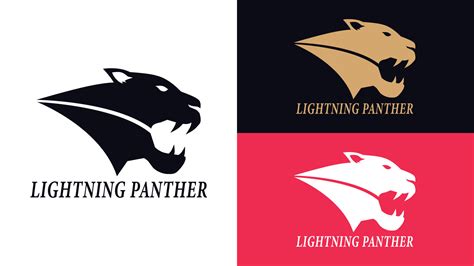 Panther vector logo design. Vector Logo Template. Pencil illustration ...