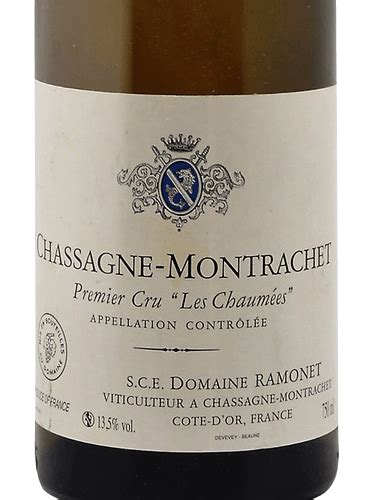 2017 Jean Claude Ramonet Chassagne Montrachet Premier Cru Les Chaumées