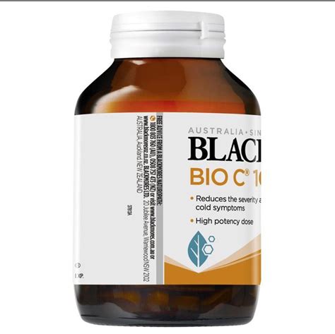 แบล็คมอร์ วิตามินซี 1000 มิลลิกรัม Blackmores Vitamin Cold Relife Bio C