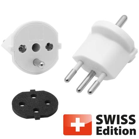 Fixadapter Typ12 Schuko weiss für 3 polige Variante Ihr