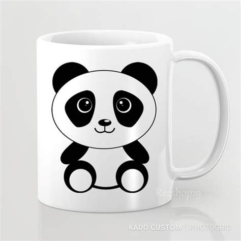 Jual Gelas Mug Cangkir Keramik Foto Panda Hadiah Gift Souvenir Kado