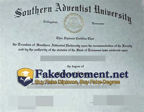 Obtain a verified Southern Adventist University degree. 