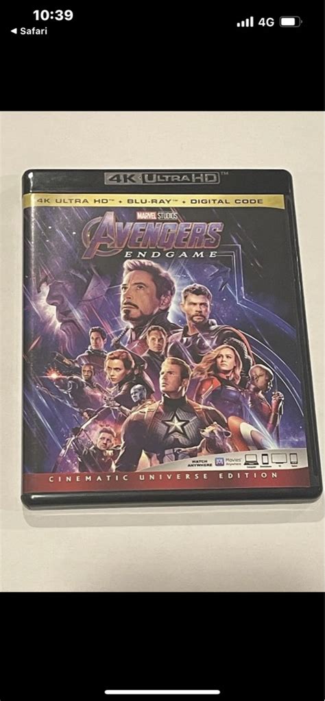 K Discs Avengers Endgame K Uhd Ultra Hd Blu Ray K Bluray