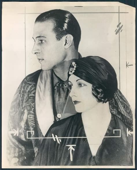 Rudolph Valentino And 2nd Wife Natacha Rambova Circa 1923 Silent Film