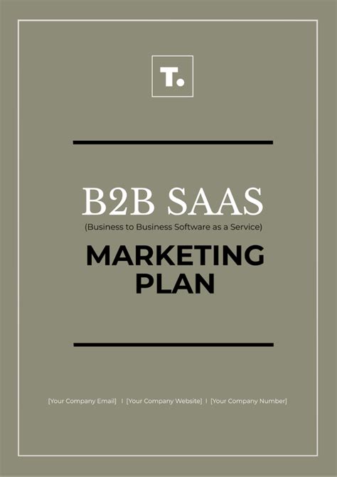 Free B2b Saas Marketing Plan Template Edit Online And Download