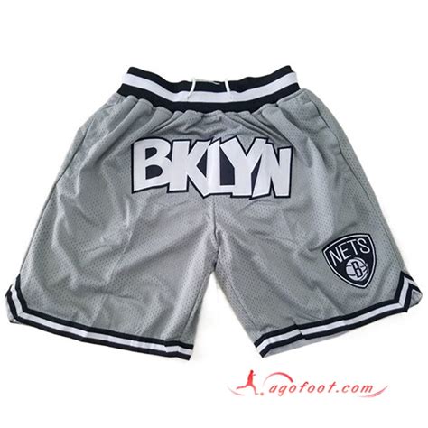 Lot De Shorts NBA Brooklyn Nets Gris