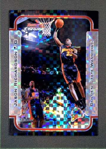 2003 04 Bowman Chrome X Fractor 150 Jason Richardson 106 EBay