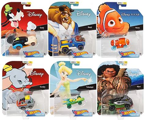 Hot Wheels Disney Pixar Character Cars Series Set Of