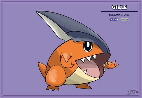 Gibble regional form by Gugenheim98 on DeviantArt